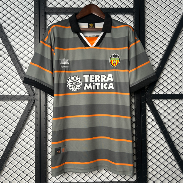 1999-2000 Valencia Retro Third Soccer Jersey Shirt